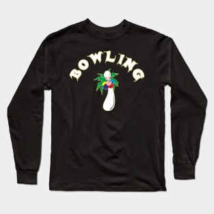 Bowling Palm Tree Long Sleeve T-Shirt